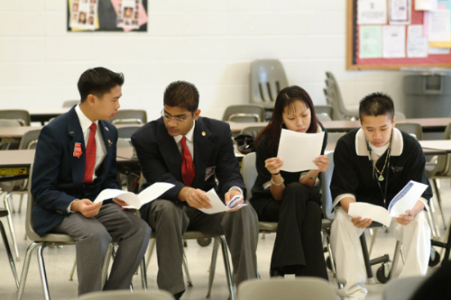 Members of Riverdale High School Technology Students Association